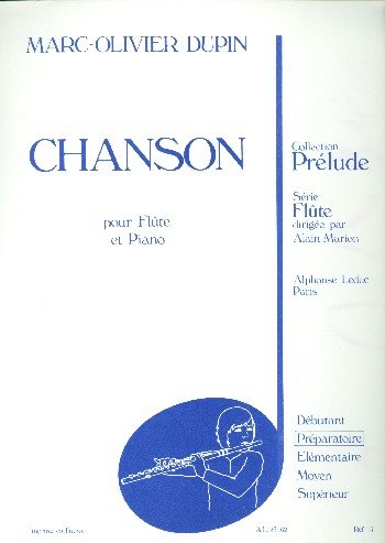 Chanson: pour flute et piano Collection Prélude
