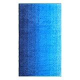 Dyckhoff Badteppich Colori, Blau, 55 x 65 cm, 100% Bio Baumwolle, GOTS