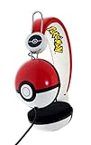 OTL Technologies TWEEN Kinder Kopfhörer Pokemon Pokeball (faltbar, gepolsterte Bügel, buntes Comic Design, für Jungen und Mädchen) Rot/Weiß