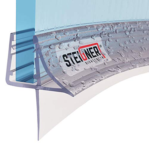 STEIGNER Duschdichtung, 100cm, Glasstärke 6/7/ 8 mm, Vorgebogene PVC Ersatzdichtung für Runddusche, UK09
