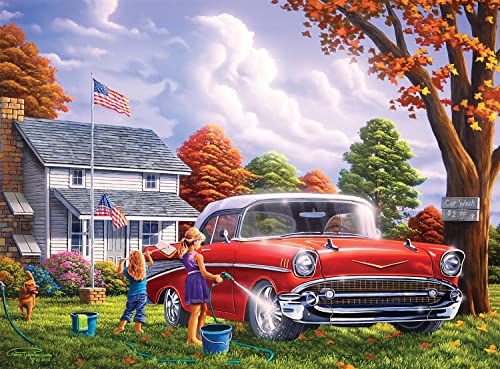Buffalo Games - Geno Peoples - Classic Car Wash - 1000 Teile Puzzle