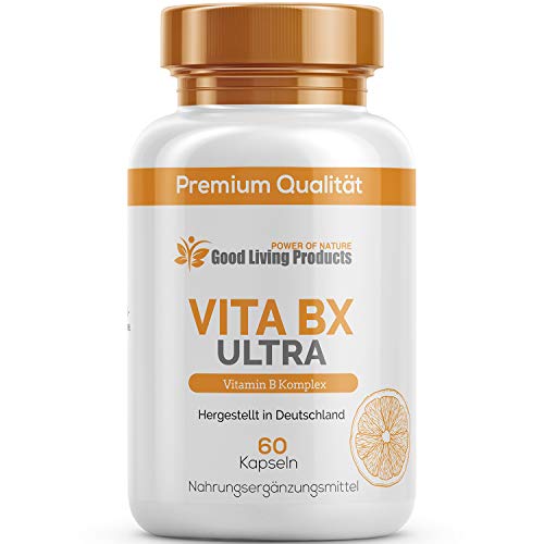 Vita BX Ultra – Vitamin B Komplex – 8 verschiedene B Vitamine (1 Dose je 60 Kapseln)
