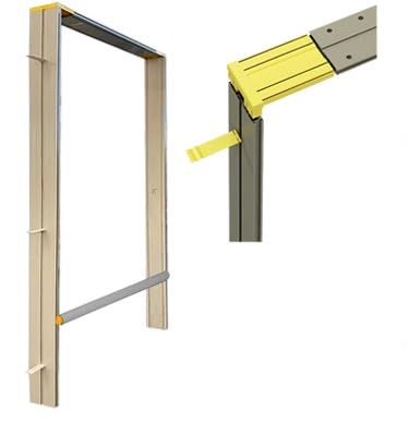 Briconess.com PVC Gegenrahmen verwendbar für 5 verschiedene Türlängen