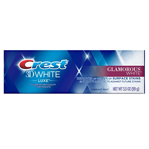 Crest 3D-weiße Luxe Glamorous Weiß Zahnpasta, Vibrant Minzgeschmack, 3,5 Unzen (2er Pack)