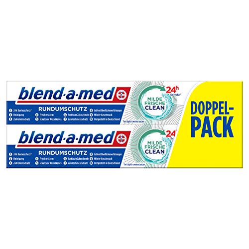 Blend-a-med Rundumschutz Milde Frische Clean Zahnpasta, 4er Pack (4 x 150 ml)
