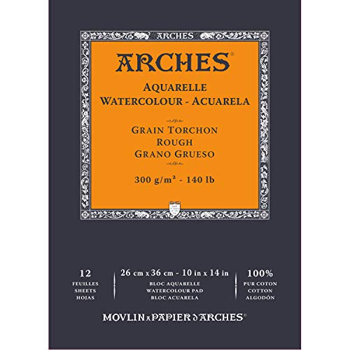 Arches A1795103 Aquarellblock, kurz, 26 x 36 cm