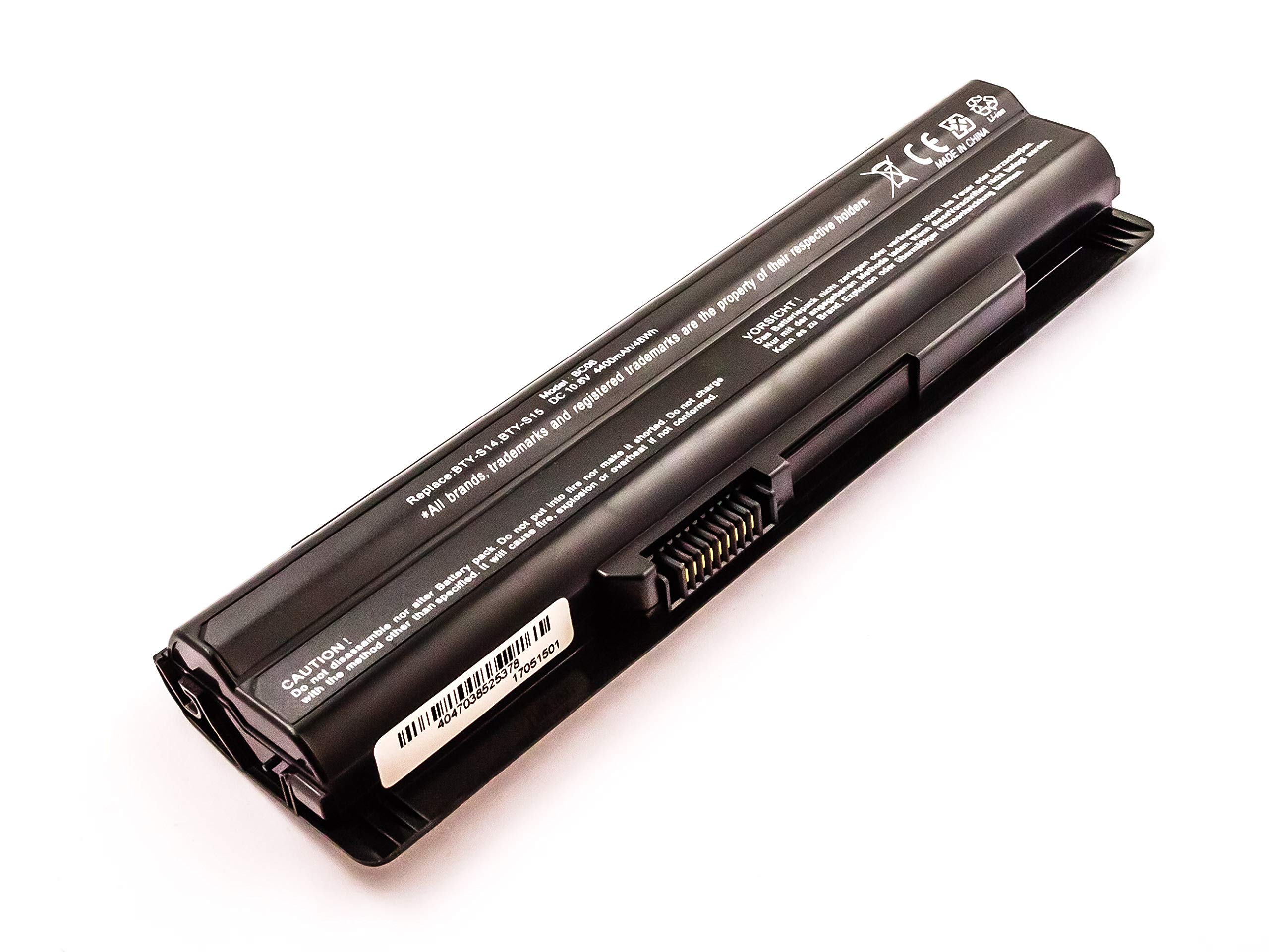 MobiloTec Akku kompatibel mit MSI GE70 (MS-1759), Li-Ion 4400 mAh, Batterie