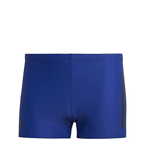 Adidas Herren Bold 3S Boxer Swimwear, Semi Lucid Blue/White, 10