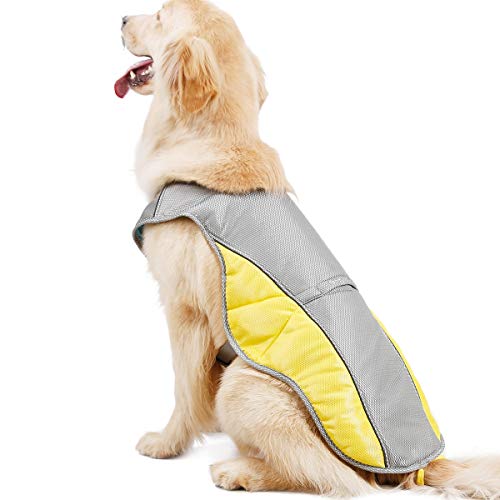 Homieco Hundekühlweste Atmungsaktives Hundejacke Sommer Cooler, Outdoor Anti-Heat Sommermantel für Hund, Kühlweste Kleidung Hundehalsband, Haustierkleidung
