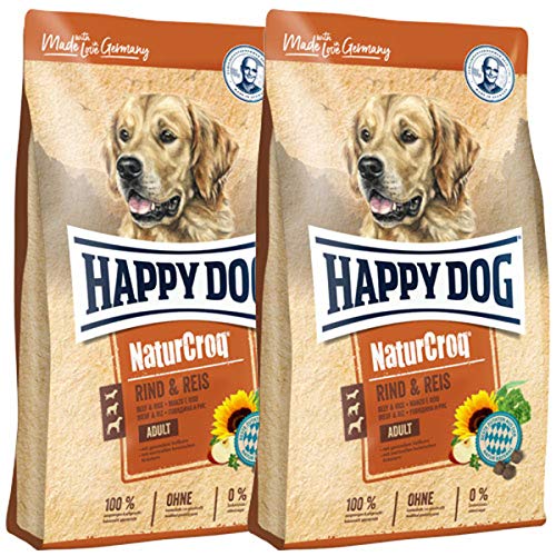 Happy Dog 2 x 15 kg NaturCroq Adult Rind & Reis
