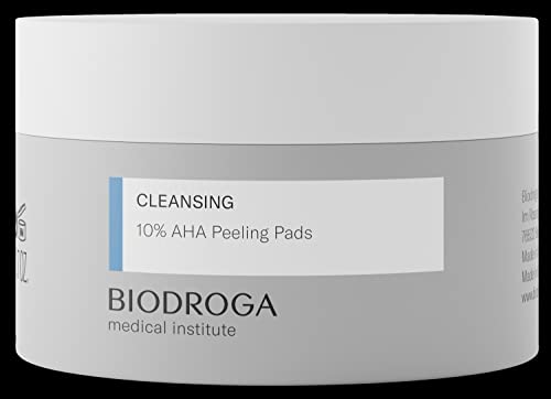 Biodroga 10% AHA Peeling Pads Gesichtspeeling 40 ml – Gesichtsreinigung Face Scrub Cleansing