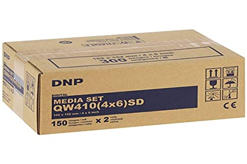 DNP QW 410 Media Kit 10x15cm SD 2x 150 Sheets Marke DNP