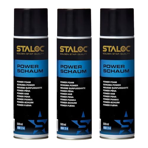 STALOC Power-Schaum Spray | vielseitiger und kraftvoller Reiniger für unzählige Anwendungsgebiete | 3x 500ml