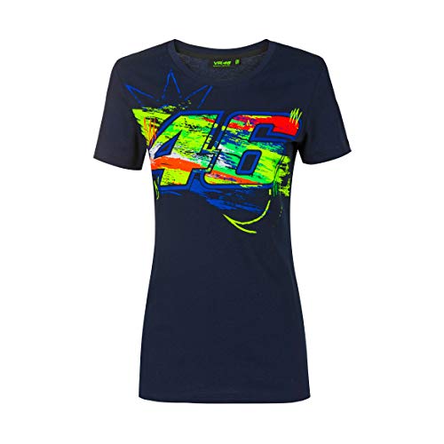 Valentino Rossi Vr46 Classic Damen T-Shirt, Damen, VRWTS392402, blau, M