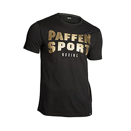 Paffen Sport «Glory» T-Shirt; schwarz/Gold; Größe: M