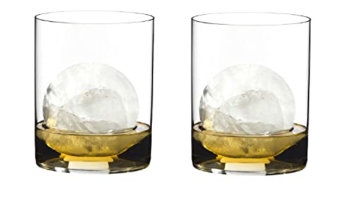 RIEDEL 0414/02 O Wine Tumbler H2O Whisky, 2-teiliges Whiskeyglas Set, Kristallglas