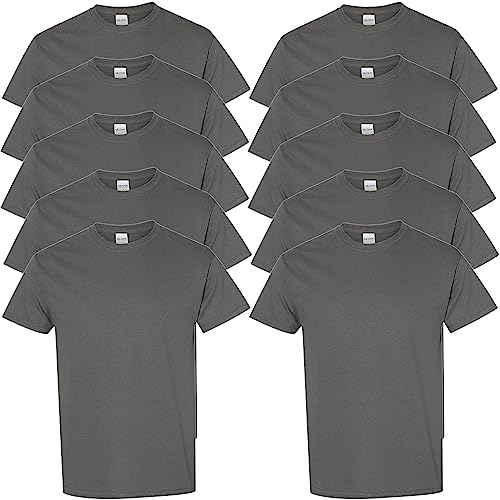 Gildan Herren Heavy Cotton Adult T-Shirt, anthrazit, Klein