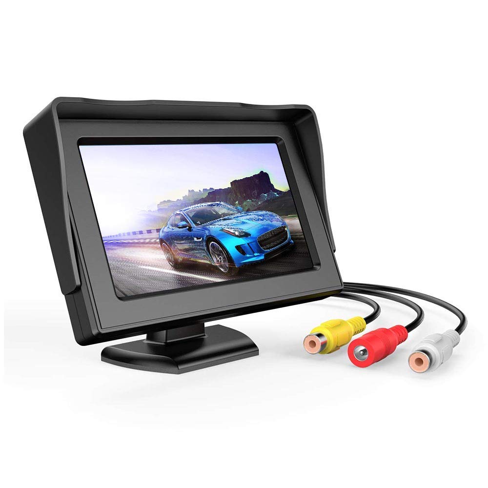 3T6B 4.3 Zoll LCD Bildschirm Rückfahrkamera, wasserdichte Rückfahrkamera mit Monitor, für Auto SUV Truck
