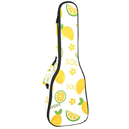 Ukulele Koffer Zitrone Ukulele Tasche 21 Zoll Wasserdicht Oxford Gig Bag Mit Tasche Jungen Mädchen