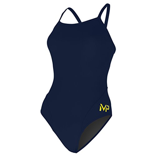 MP Michael Phelps Damen-Badeanzug mit mittlerer Rückenpartie S Marineblau