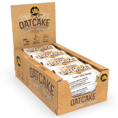 All Stars Oatcake Hafer-Riegel, Sweet Salted Almonde, 12er Pack (12 x 80 g) 960 g