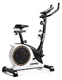 Zipro Erwachsene Magnetisches Fitnessbike Heimtrainer Nitro RS bis 150kg Eine Schwungmasse von 8 kg, Schwarz, One Size