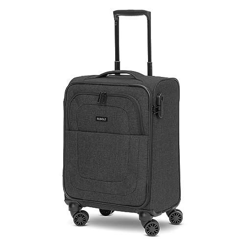 REDOLZ Essentials 12 Cabin Weichschalen Kabinen-Koffer | Leichter Trolley mit 4 Doppelrollen für Damen & Herren 37 x 23 x 55 cm