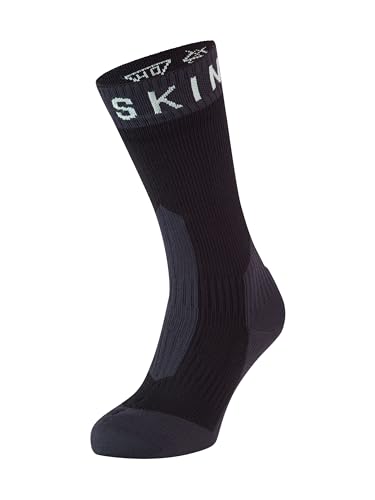 SealSkin Unisex Socken AllWeather Cycle Überziehsocke, schwarz/grau, M, 2019088702