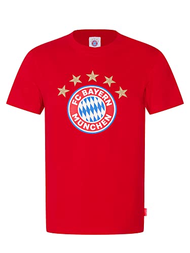 FC Bayern München Herren T-Shirt Logo rot, L