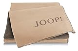 JOOP! Plaid Melange Doubleface | Cashew-Kastanie - 150 x 200