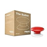 FIBARO The Button Red / Z-Wave Plus Drahtlose Tragbare Schalt-Knopf, Rot, FGPB-101-3