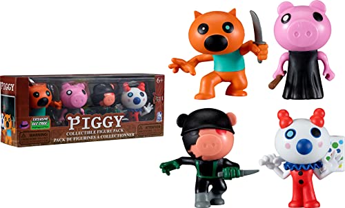 Lansay - Piggy-Pack mit 4 Figuren, 8 cm, Videospielfiguren, 70160