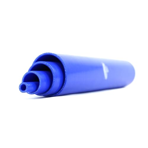 NovaNox® Silikonschlauch 0,5M ID 10-90mm Ladeluftschlauch *Größe wählbar*, Innendurchmesser:Ø 60 mm, Farbe:Blau