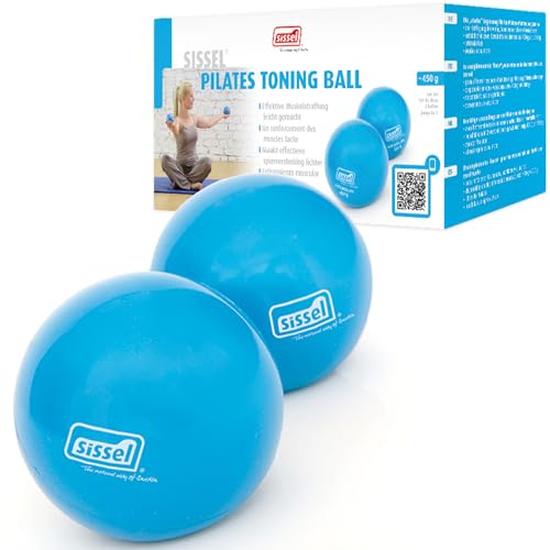 Sissel 34160 Pilates-Small Props Toning Ball Set, blau, 450g