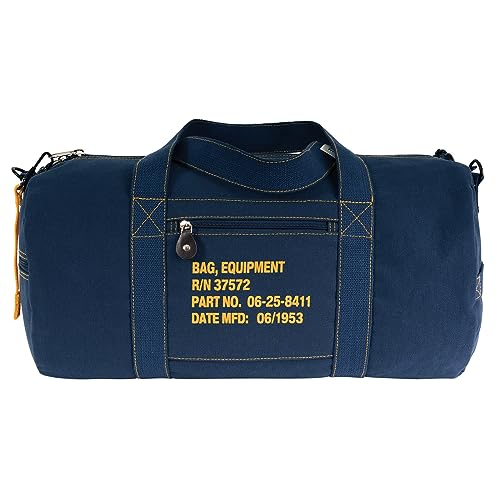 Rothco Canvas Equipment Duffle Bag - Reise- & Turnbeutel mit schwerem Baumwoll-Canvas-Material, Marineblau, 24", Ausrüstungstasche