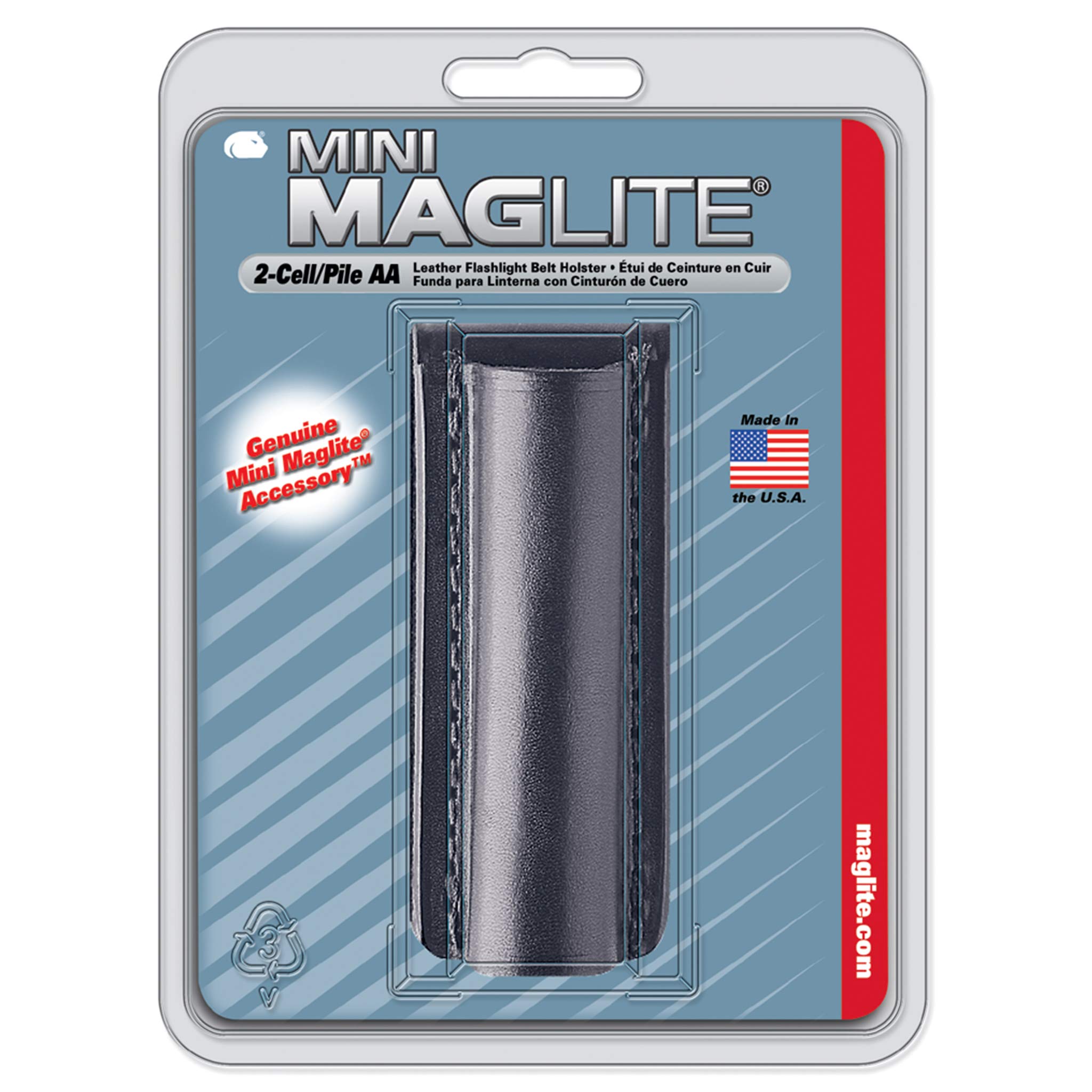 Mag-Lite AM2A026E Leder-Gürtelhalter für Mini Maglite AA