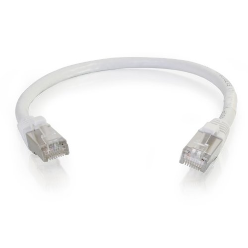 C2G 00929 Cat6 Kabel – snagless geschirmtes Ethernet-Netzwerk-Patchkabel, 9,14 m, Weiß