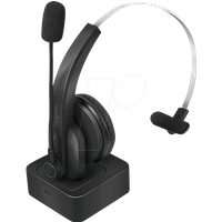 LogiLink BT0059 - Bluetooth Mono Headset mit Ladestation, Mikrofon