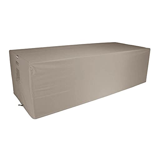 Raffles Covers Lounge Bank Abdeckung - 240 x 100 H: 75 cm - RLB240straight - Wasserdicht | Solution Dyed | UV-beständig | Elastischer Kordelzug | Lüftungsschlitze