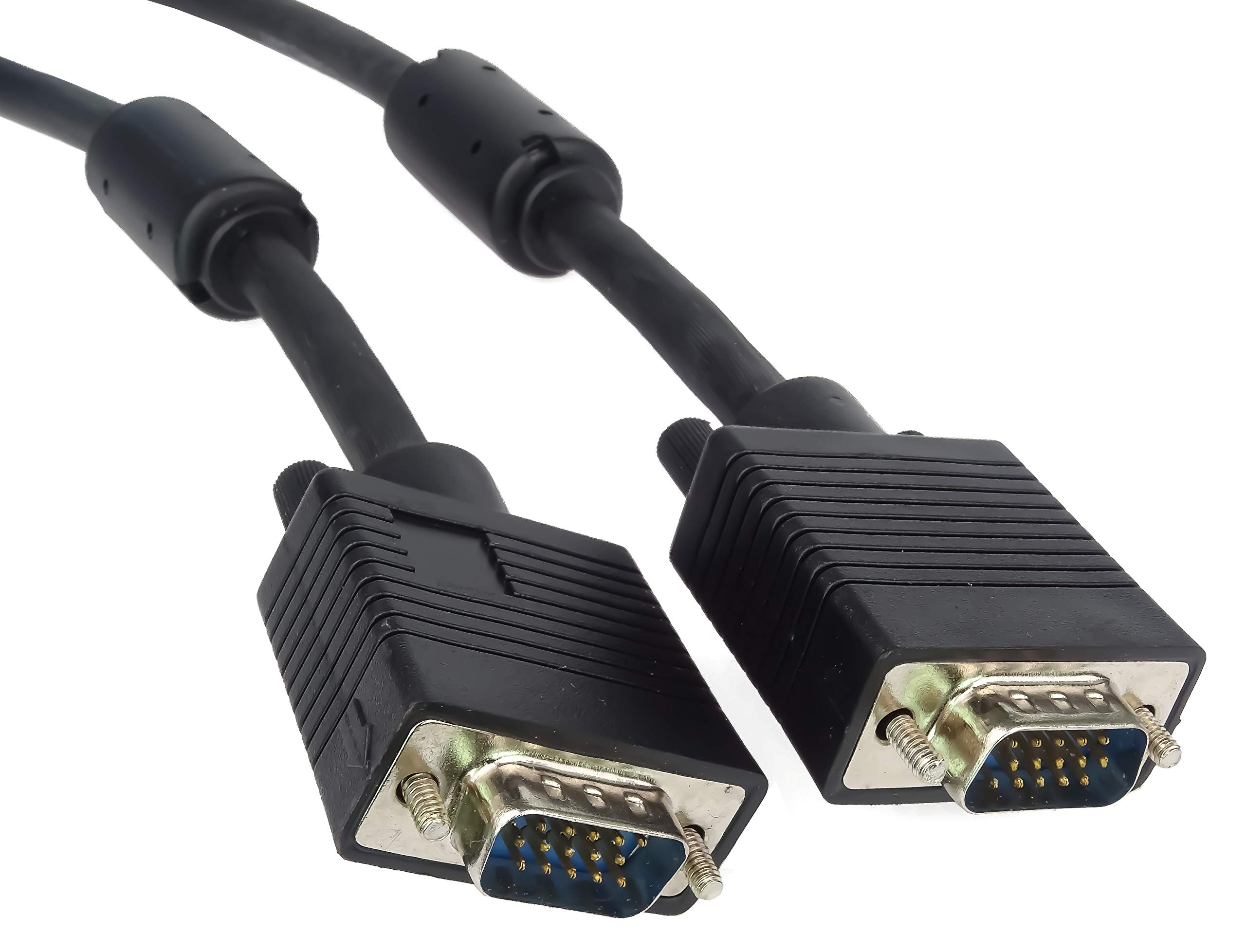 PremiumCord VGA Monitorkabel 7 m, M/M, HQ (Koax), SVGA Video Monitor Coaxial Kabel für FULL HD 1080p, DDC2, schwarz, kpvmc07