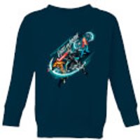 Aquaman Fight For Justice Kinder Sweatshirt - Navy Blau - 9-10 Jahre - Marineblau