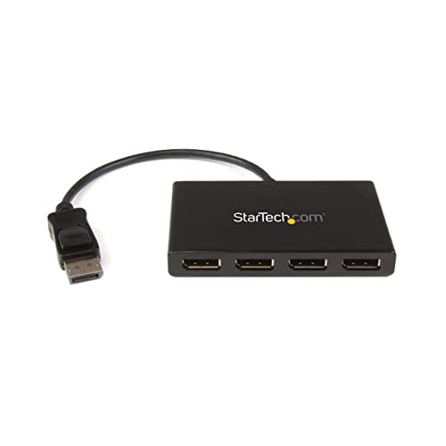 StarTech.com MST Hub, DisplayPort auf 4x Displayport, Multi Stream Transport Hub, DP 1.2 auf DP