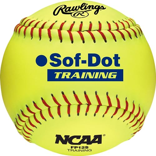 Rawlings NCAA Soft Poly-Core Fastpitch Trainings-Softbälle | 27,9 cm und 30,5 cm Optionen | 12 Stück