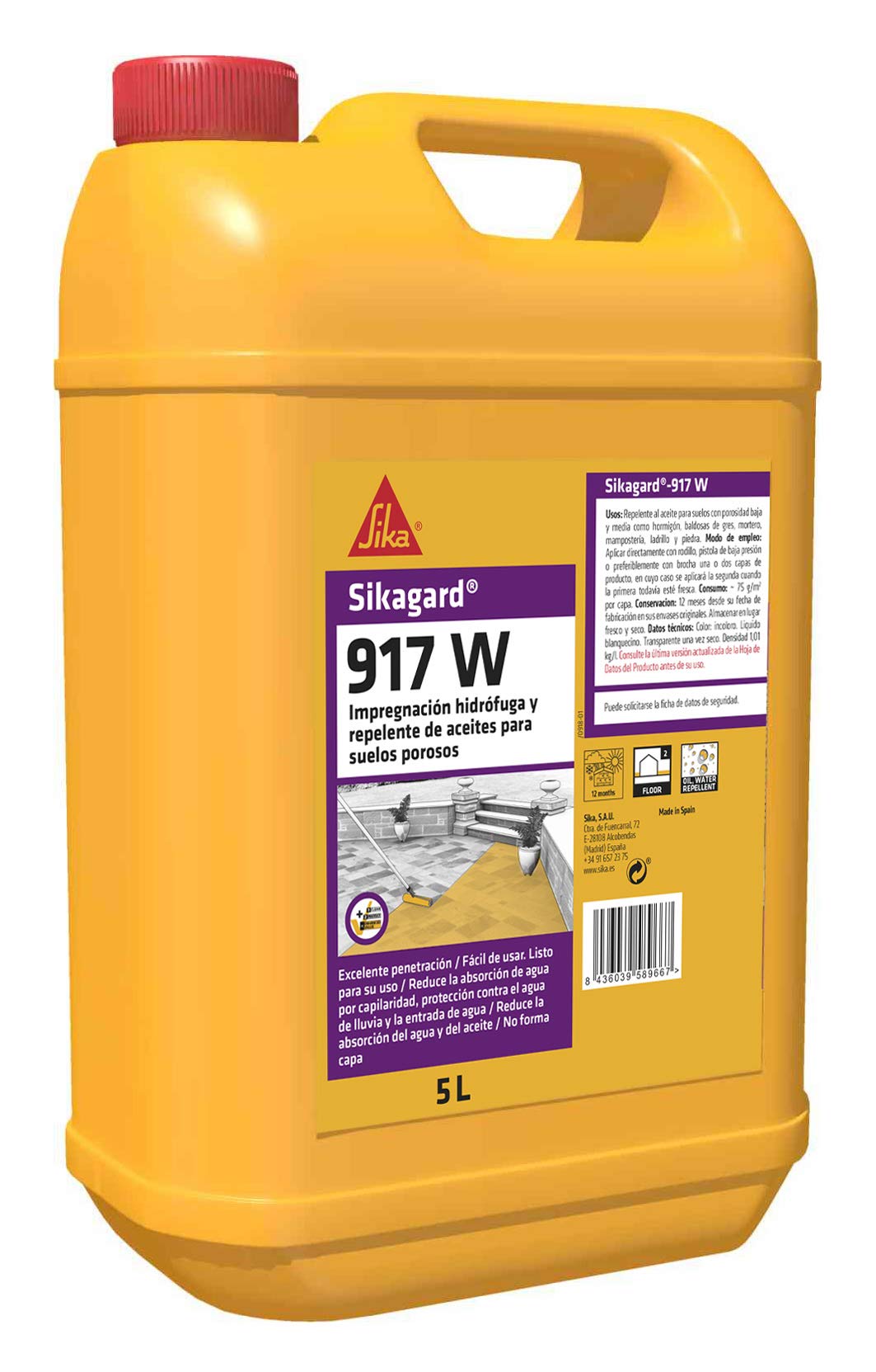 Sika Sikagard 917 W – geprägt hidrofugo/Ada Gard 917 W (5L Kanister)