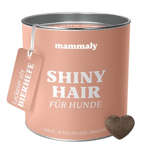 mammaly® Shiny Hair | Beauty Snacks Für Deinen Hund | Ergänzungsfuttermittel Für Glänzendes Fell | Mit Leinöl, Biotin & Probiotika | 250g (250 Gramm)