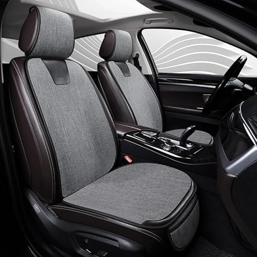 HIPATU Auto Sitzauflage Komplettes Set für VW Tiguan 2017-2023, Auto Sitzkissen Autositzbezüge Wasserdicht Atmungsaktiv Sitzauflagen mit Rückenlehne,A/Gray