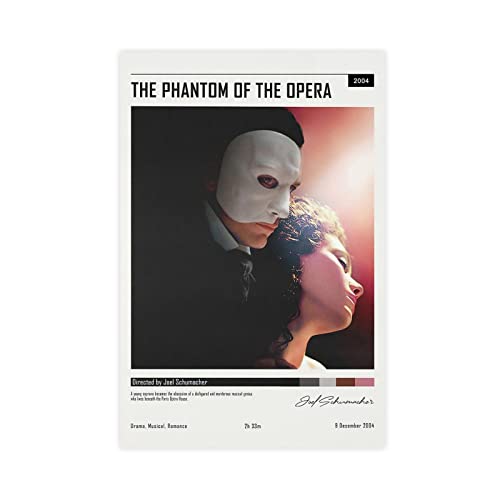 THEGIS Classic Movies The Phantom Of The Opera Leinwandposter Schlafzimmer Dekor Sport Landschaft Büro Zimmer Dekor Geschenk Unrahmen-Stil 60 x 90 cm