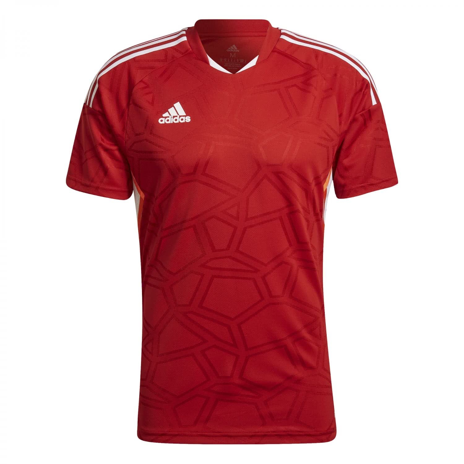 Adidas Herren CONDIVO22 Kurzarm-Shirt, Team Power Rot 2 / Weiß, XXL