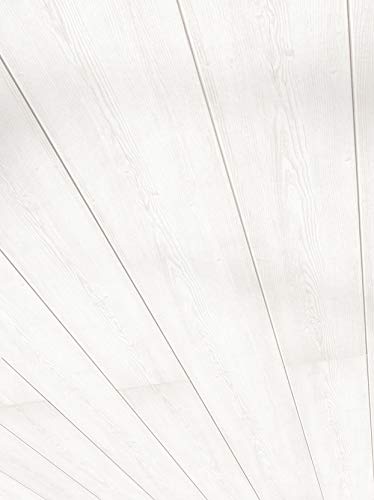 Parador Wand & Decke Novara - Pinie Weiss Dekor - Dekorpaneele feuchtraumgeeignet. einfache und schnelle Montage - 1242 x 192 x 10 mm
