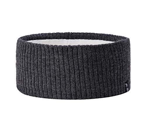 Enter the Complex® Stirnband für Damen und Herren aus 100% Merino Wolle, Winter Kopfband, weich und stylish, Unisex, Anthrazit